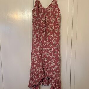 Rails Mauve Floral High Low Dress